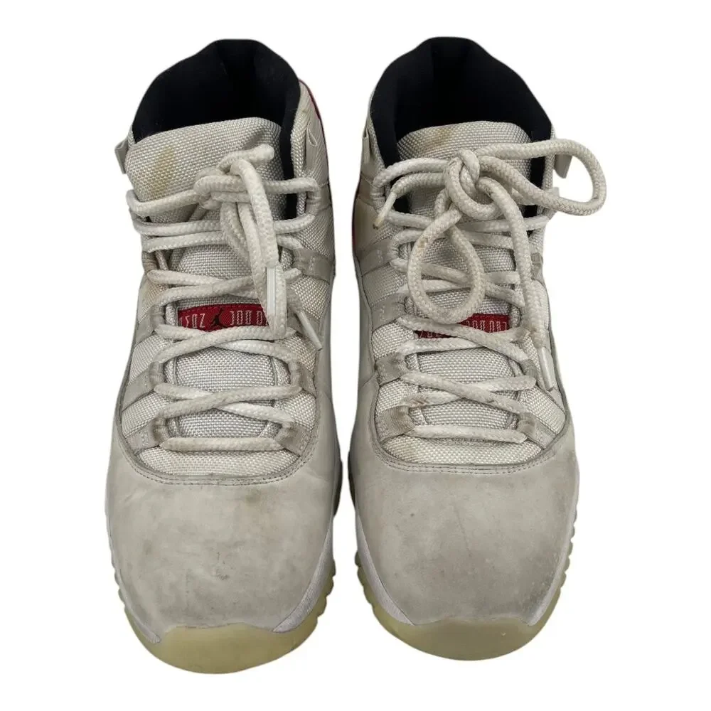 378037-016 Air Jordan 11 Retro “Platinum Tint/University Red” Men’s Size 10.5